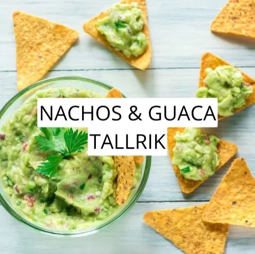 Nachos, Guaca, Aji pebre tallrik