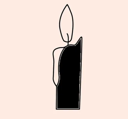 Light a candle in the candle holder.