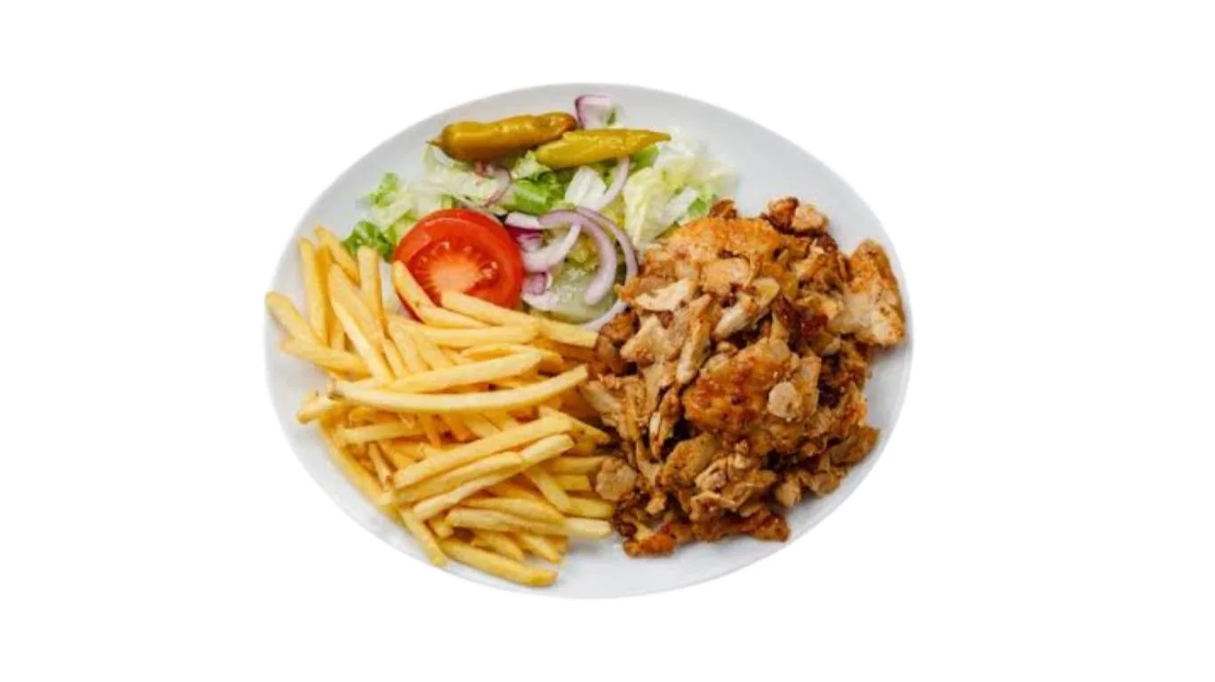 Gyrostallrik med pommes